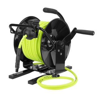 Flexzilla Manual Air Hose Reel Open Face Portable 1/4" 100'