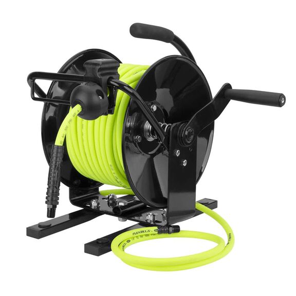 Flexzilla Manual Air Hose Reel Open Face Portable 1/4" 100' image number 0