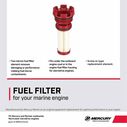 Mercury Fuel Filter Element 8M0122424 for Mercury L4 Verado, L6 200?300hp Verado, and 1.5L and 3.0L DFI Outboards image number 2