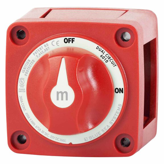 m-Series Mini Dual Circuit Battery Switch - Red image number 0