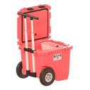 RollR 45 Quart Wheeled Hard Cooler with Telescopic Handle, Coral image number 0
