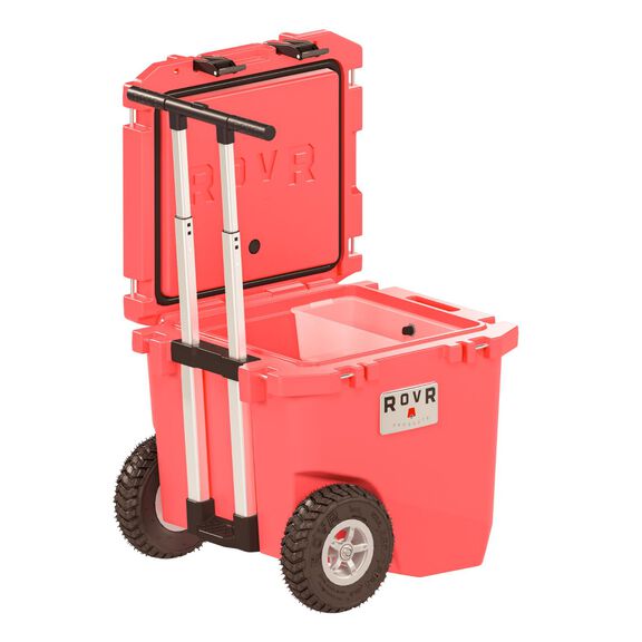 RollR 45 Quart Wheeled Hard Cooler with Telescopic Handle, Coral image number 0