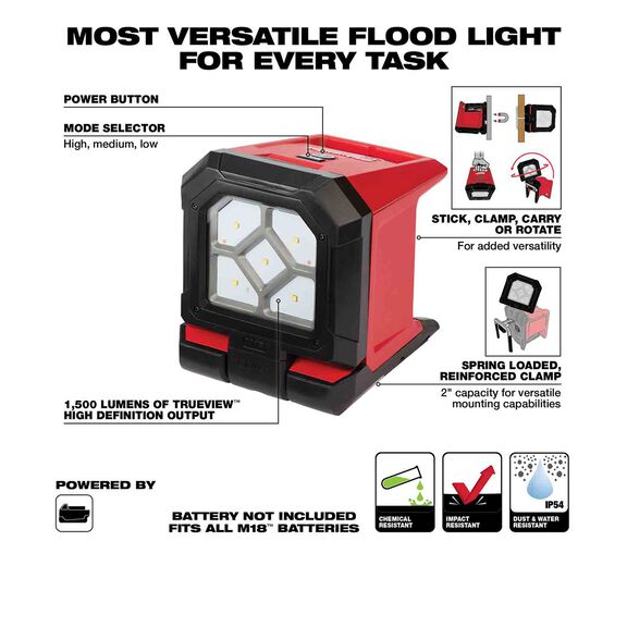 M18&trade; ROVER&trade; Mounting Flood Light image number 1
