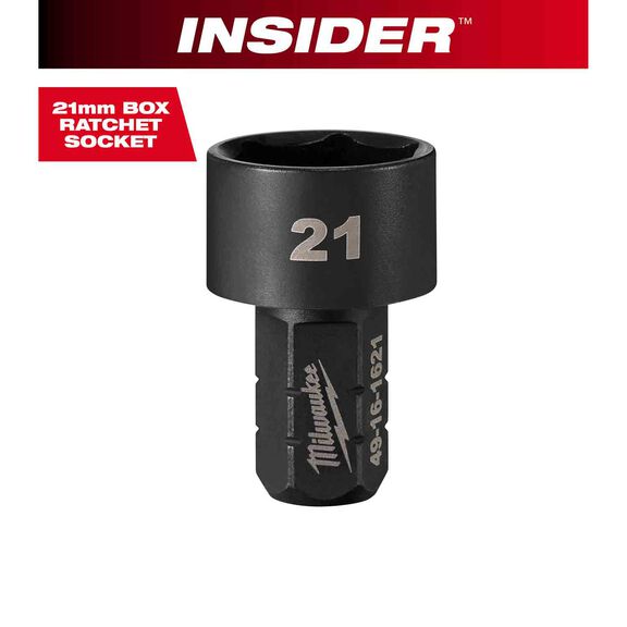 INSIDER&trade; Box Ratchet Socket 6 Point 21mm image number 0