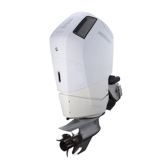 Mercury 8M0228529 7.6L V12 600hp Outboard Vented Splash Cover, White image number 0