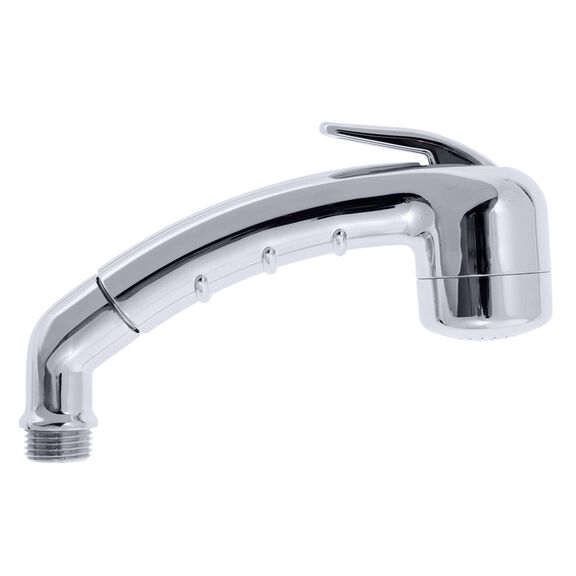 Small Marine Sprayer, No Hook, w/Elbow 1/2" NPS Chrome image number 0