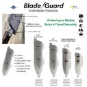 Blade Guard&reg; 4-Pack Knife Edge Protectors & Blade Covers, 4", 6", 8", 10", Blue image number 1