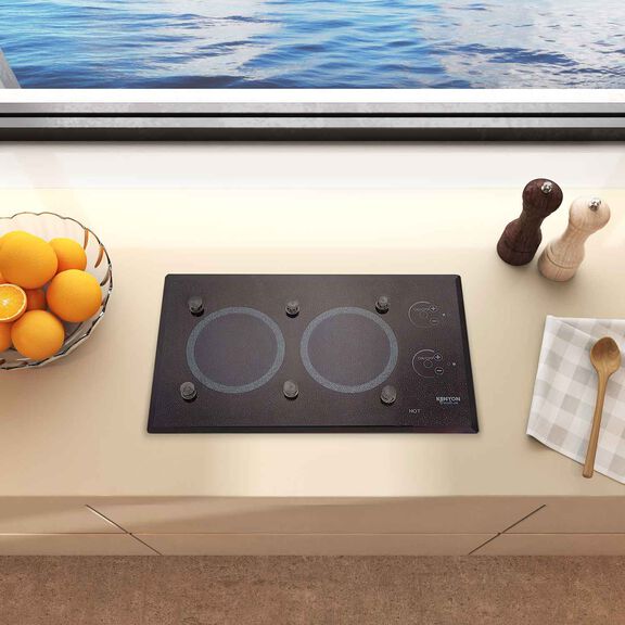 Lite-Touch Q&reg; 2-Burner Marine Cooktop, Small with PUPS&trade;, Landscape, 120V image number 1