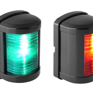 Mini LED Navigation Light, 12V 1W IP67 Waterproof 2NM, Red & Green (Port & Starboard Combo), Model SFNL011-PB-01