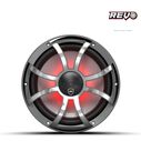 Wet Sounds REVO CX-10 XS-G-SS S2 10-inch High Output Component Style Coaxial Speakers with XS-Gunmetal Stainless Steel RGB Grilles image number 1
