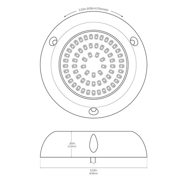 3 1/2" Underwater LED Light with Plastic Housing, RGB image number 7