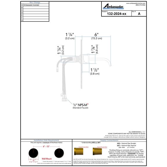 Artaine Wall-Mount Faucet, Brushed Nickel image number 2