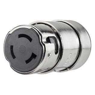 Hubbell Marine Locking Connector, 2P3W, 50A 125V
