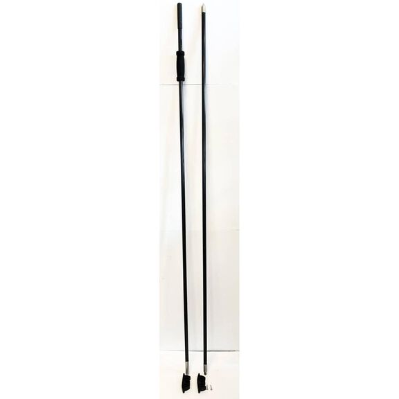 King Pin 8' Shallow Water Anchor Pole, 2-Piece, Black image number 0