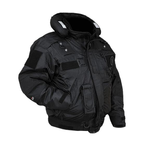 Snowmobile Flotation Bomber Jacket, USCG/TC, Black, 3 Extra Large image number 0