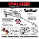 MegaSport Kayak Trailer with 86" Load Bars image number 1