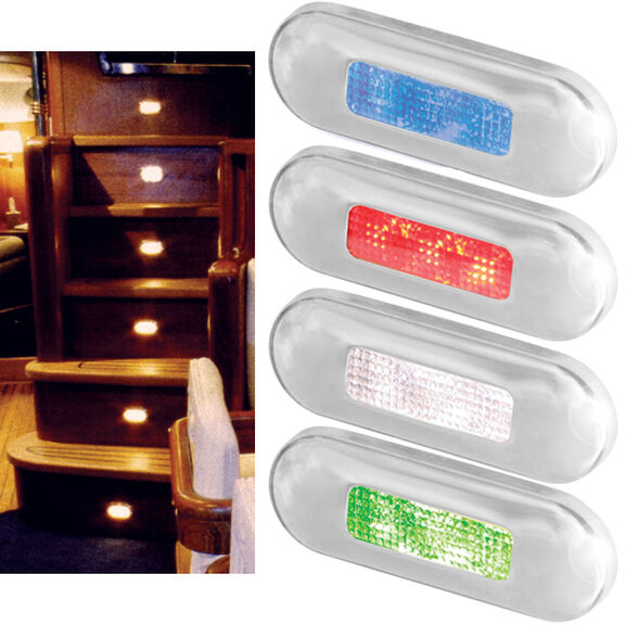 LED Step Lamp with Polished 316 Stainless-Steel Rim image number 0