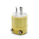 20 Amp 125 Volt Locking Plug, Industrial Grade, Grounding, Corrosion-Resistant, NEMA L5-20P, 2P, 3W image number 0