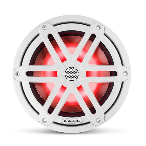 M3-770X-S-Gw-i 7.7" Marine Coaxial Speakers, White Sport Grilles with RGB LED Lighting image number 3