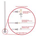Recessed Shower Arctic White Cup & Lid, Small Arctic White Sprayer No Hook, 6' White Rubber Hose image number 9