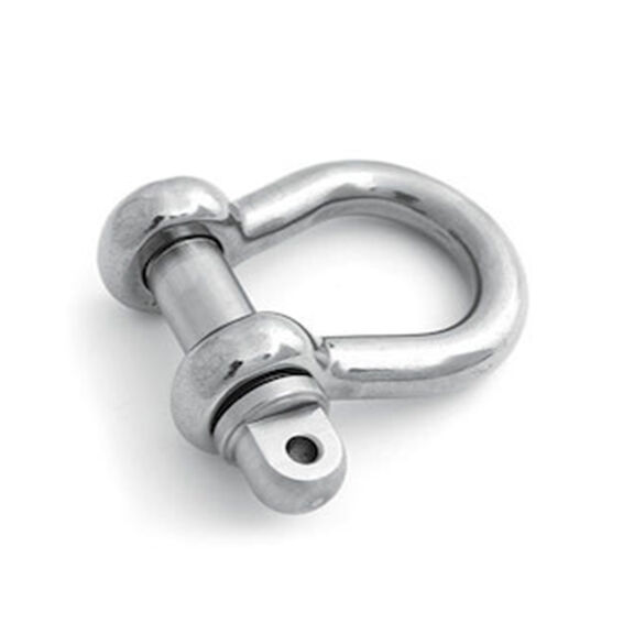 High Tensile Stainless Steel Bow Shackle, Type A, 3/8" Pin Dia., 1600lb. WLL image number 0