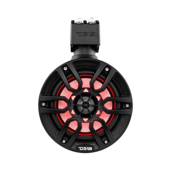 HYDRO 6.5" Marine Tower Speakers with Integrated RGB LED Lights, 300 Watts, Black image number 1