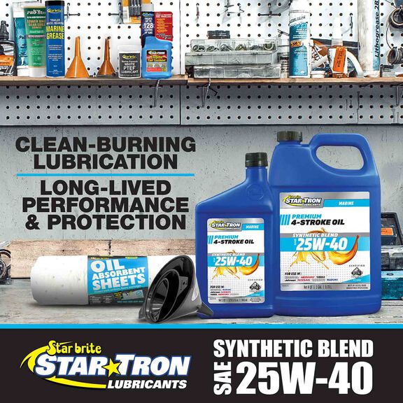 Super Premium 4 Stroke Oil - 25W-40 Synthetic Blend Oil image number 1