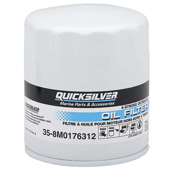 Quicksilver 8M0176312 Replacement Oil Filter image number 1