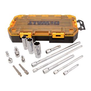 DEWALT 1/4" & 3/8" Drive Tool Accessory Set, 15 Piece