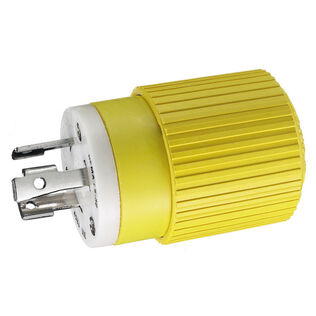 Hubbell Marine Twist-Lock Plug, 30A 125V, Yellow (B-Line)