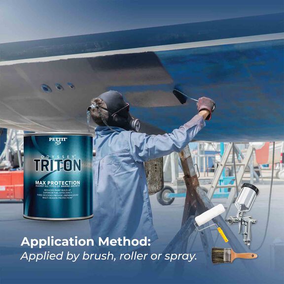 Odyssey Triton Antifouling Paint, Black, Gallon image number 5