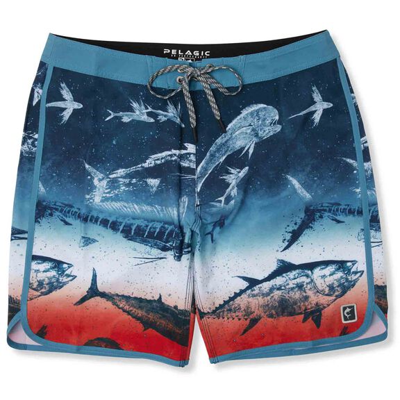 Men's High Spot Gyotaku Fade Board Shorts image number 0