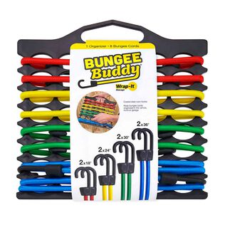 Bungee Buddy Bungee Cord Organizer with 8 Bungee Cords