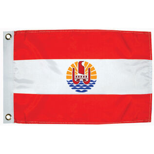 Tahiti Courtesy Flag, 12" x 18"
