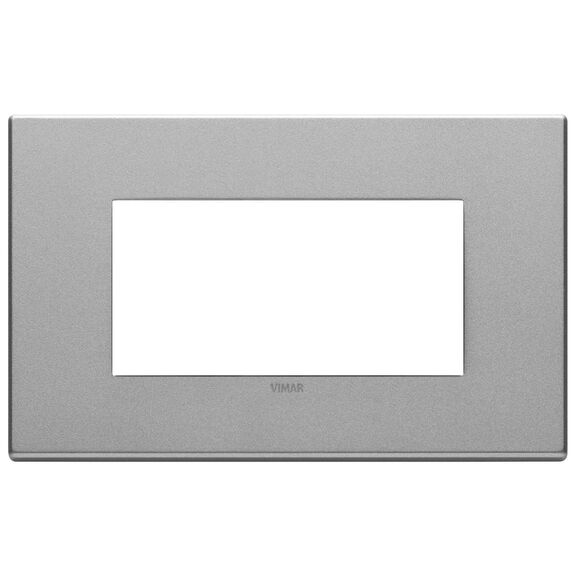 Vimar Eikon Total Look 22654.02 4-Module Cover Plate, Antique White image number 0