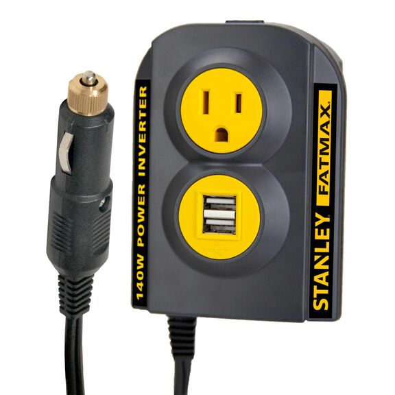 140W Power Inverter: 12V DC to 120V AC Powe image number 1