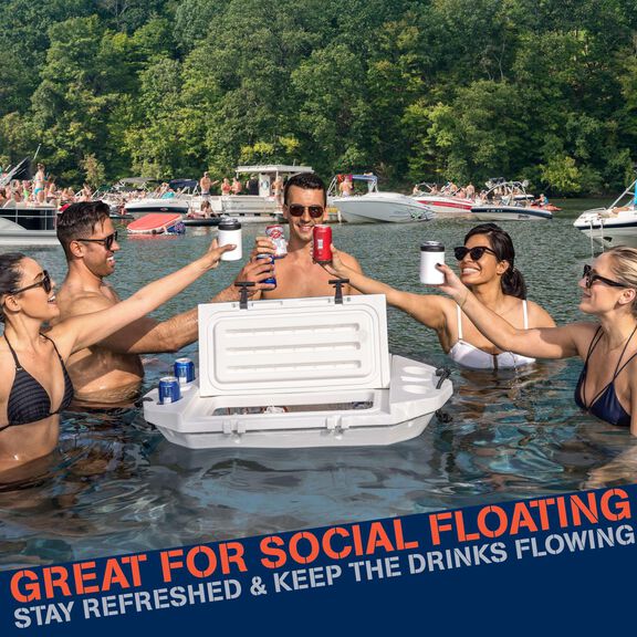 40qt. Cuddy Floating Cooler and Dry Storage Vessel, Amphibious Hard Shell Design image number 1
