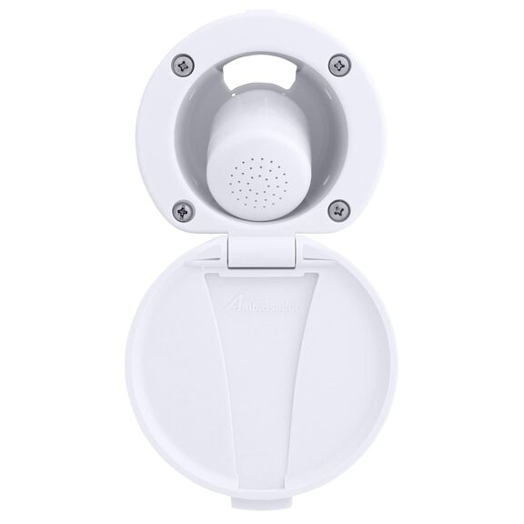 Recessed Shower Arctic White Cup & Lid, Small Arctic White Sprayer No Hook, 10' White Rubber Hose image number 4