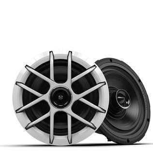 Wet Sounds ZERO 8 XZ-W  8-Inch High Output Component Style Coaxial Speakers with Horn-Loaded Tweeter in White