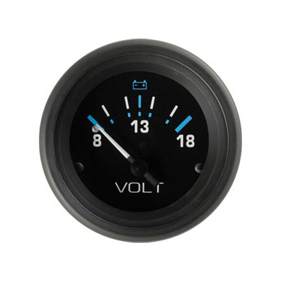 Eclipse Series Voltmeter Gauge, 8-18V image number 0