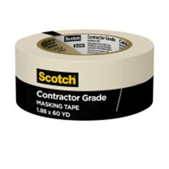 Scotch Contractor Grade Masking Tape 2020-48MP, 1.88" x 60.1 yd (48mm x 55m) image number 0