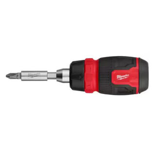 8-In-1 Ratcheting Compact Multi-Bit Screwdriver