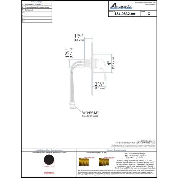 Pacifica 1H Shower Mixer, Thin Wall-Mount Chrome image number 3