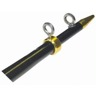 8' Aluminum Center Rigger Pole, Black/Gold