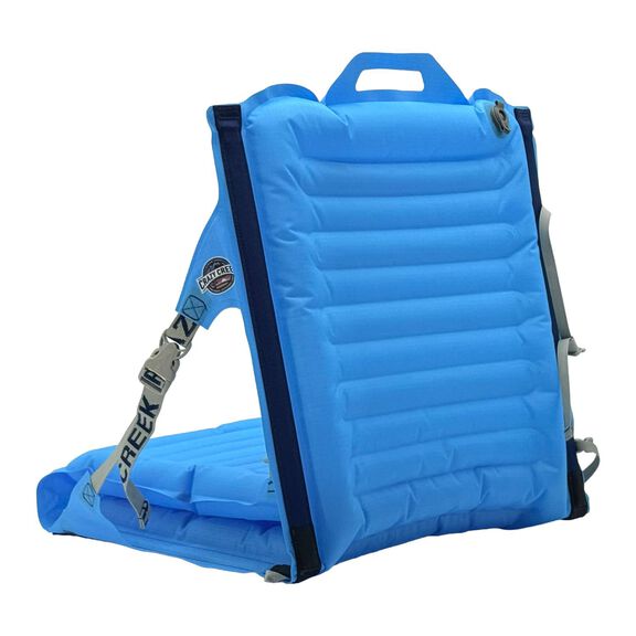 Crazy Creek Inflatable AirLounger Original Chair for Camping, Backpacking, Beaches, Comfort on All Terrains, Adjustable Straps, Compact Design, Dual Purpose, Chair and Pad in one, Big Sky Blue image number 2