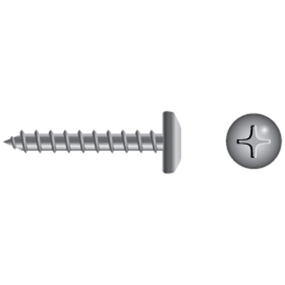Stainless Steel Phillips Pan-Head Tapping Screws image number 0