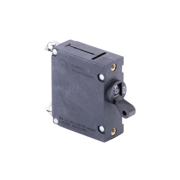 Circuit Breaker, Standard Black Toggle, Single Pole, 40A image number 0