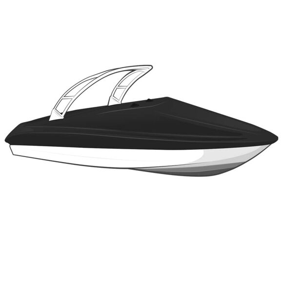 Exact Fit Boat Cover For 2012 Bayliner Capri 175 W/Mtk Tower I/O- Sharkskin Supreme - Caribbean Blue image number 0