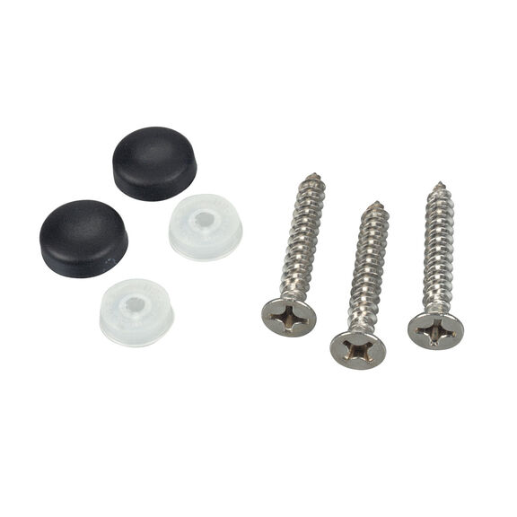 Black Screw Caps for #6 and #8, 10-Pack image number 0