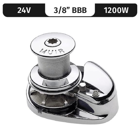 Muir Storm 1250 Capstan Windlass, 3/8" BBB, 24V DC, 1200W image number 0